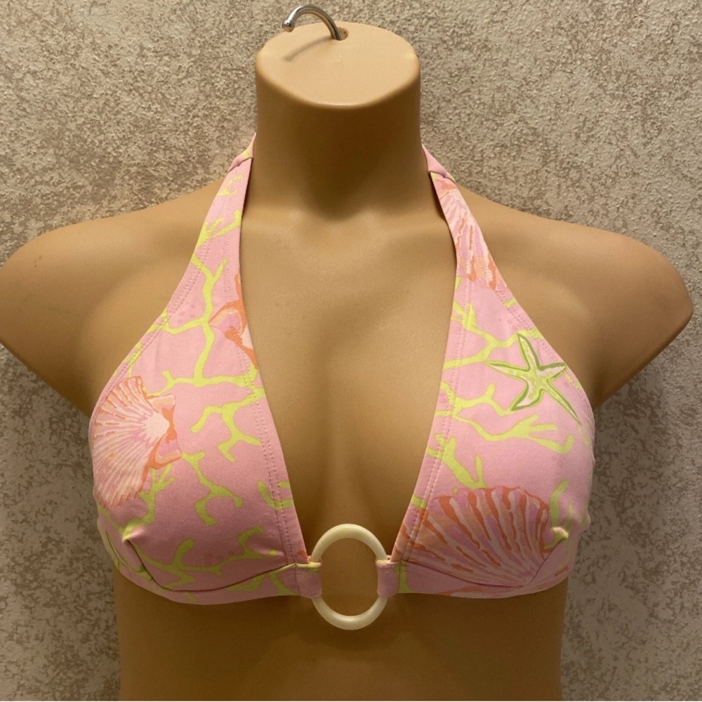 Tommy Hilfiger Pink Sea Life Shell Bikini Top